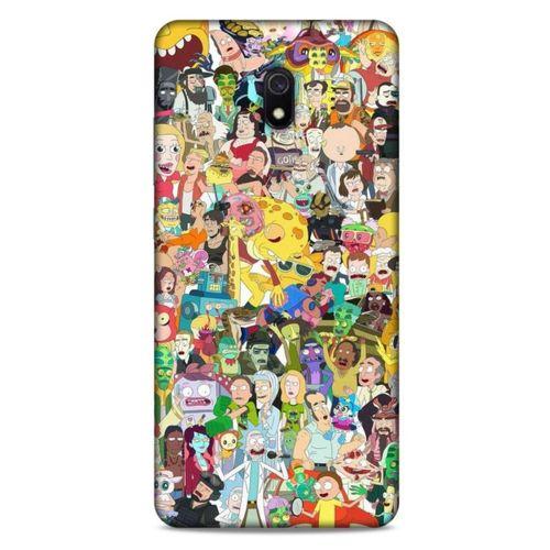 Xiaomi Redmi 8A Uyumlu Kılıf Rick And Morty (36) Glitter Kılıf Cop Morty