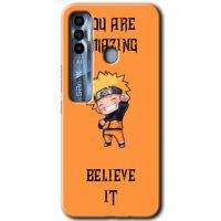 Tecno Spark 7 Pro HD Baskılı Kılıf + 9D Tam Ekran Koruyucu - Kendine İnan