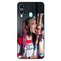 Samsung Galaxy M40 Uyumlu Kılıf Harley Quinn (23) Ultra Koruma Kılıfı Kırmızı-menekşe