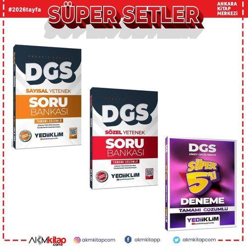 Yediiklim 2026 DGS Sayısal Sözel Yetenek Soru ve Deneme Seti 3 Kitap