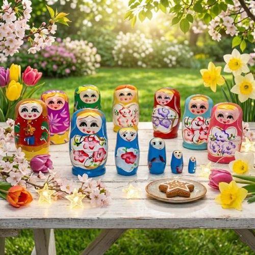 5'li Ahşap Matruşka