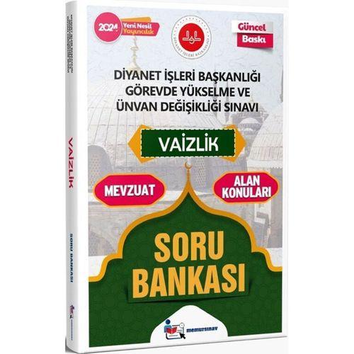 2024 Diyanet İşleri Başkanlığı GYS ve UDS Vaizlik Soru Bankası Memur Sınav