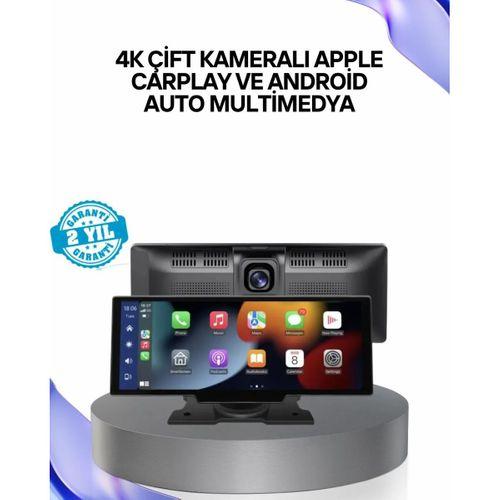 Renault Megane, Clio, Symbol, Captur, Toyota Corolla, Yaris, C-hr, Ford Focus, Fiesta Uyumlu Kablosuz Carplay Multimedya 10.26” Dokunmatik Ekran