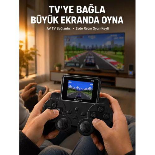 Retro Oyun Konsolu 520 Klasik Oyunlu Şarj Edilebilir El Konsolu