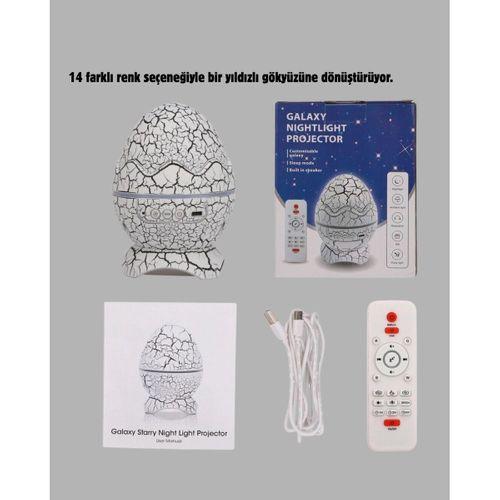 Yıldızlı Gökyüzü Dinozor Yumurta Projektör –  Ayarlanabilir Parlaklık Ve Hız