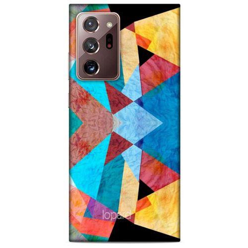 Samsung Galaxy Note 20 Ultra Kılıf Pastel Renkler (25) Antişok Kapak Mavi Sarı