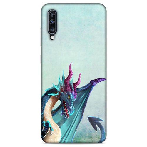Samsung Galaxy A70s Kılıf Dragons (19) Kılıfları Mavi Ejderha