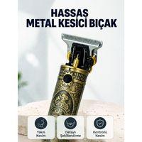 Şarj Edilebilir Saç Sakal Kesme Makinesi 300 Dakika Kullanım 3 Taraklı