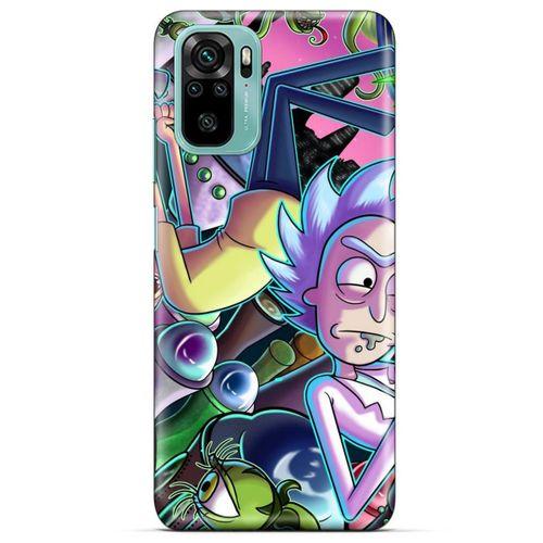 Xiaomi Redmi Note 10 5G Uyumlu Kılıf Rick And Morty (40) Fit Silikon Kılıf Rick D. Sanchez