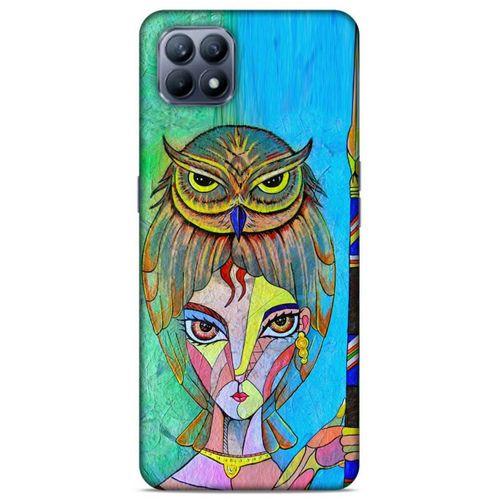 Lopard Huawei P40 Lite Uyumlu Kılıf Sürreal Yüzler ♀ (39) Liquid Crystal Kılıf Baskılı