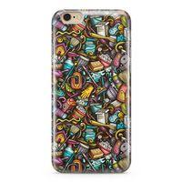 Apple iPhone 6 6s Kılıf Temizlik Malzemeleri Doodle Arka Kapak Koruma Desenli Full Koruyucu