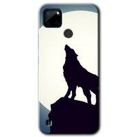 Realme C21 Kılıf Baskılı Kapak - Dolunay Bozkurt +Tam Kaplayan Mat Seramik