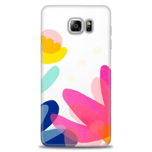 Samsung Galaxy Note 5 Kılıf HD Baskılı Kılıf - Çiçekk + Tam Ekran Koruyucu