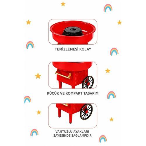 Ev Tipi Pamuk Şeker Makinesi Kompakt Tasarım Çocuklar Ve Partiler İçin