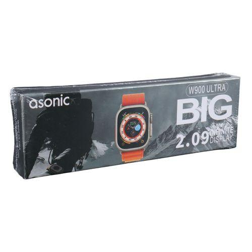 ASONIC W900 ULTRA IOS VE ANDROID UYUMLU 2.09 INCH GENİŞ EKRANLI GÜMÜŞ AKILLI SAAT