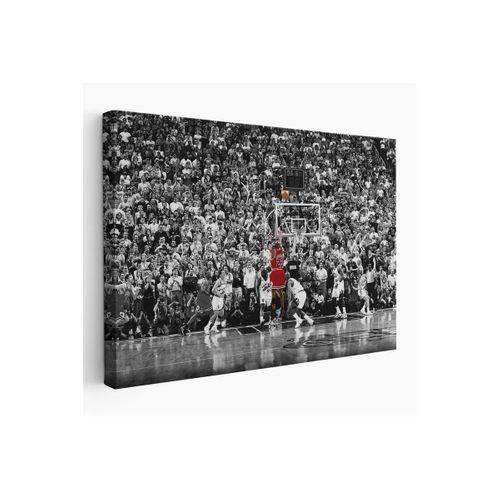 Michael Jordan Üçlük Şutu Kanvas Duvar Tablosu-5139