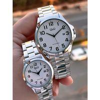 Q&Q Çelik Kordon 2 Yıl Garantili 3 Atm Suya Dayanıklı Sevgili Ve Ciftlere Özel Kol Saati QQ.CF001.1