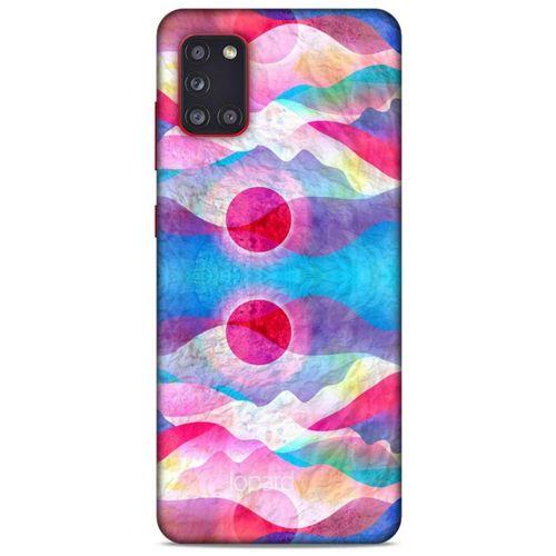 Samsung Galaxy A31 Kılıf Pastel Renkler (20) Koruyucu Kılıf Fuşya Mavi