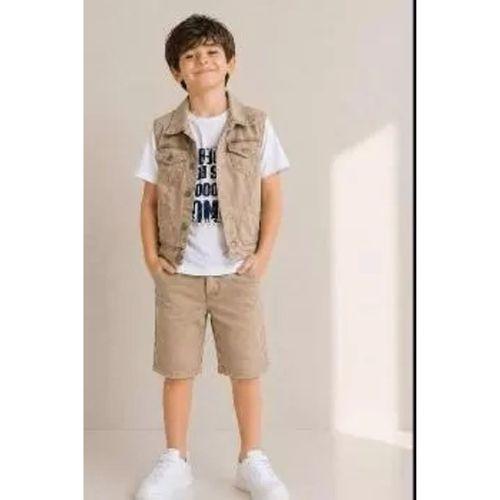 5/12 Yaş Kot(denim) Kumaş Tişörtlü Çocuk Takımı