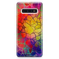 Samsung Galaxy S10 Kılıf Örümcek Ağları Arka Kapak Koruma Desenli Full Koruyucu