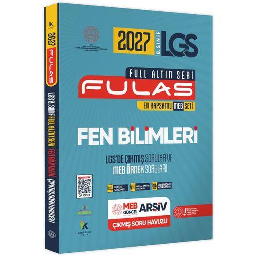 2027 8 Sınıf Full LGS Altın Seri (FULAS) FEN BİLİMLERİ MEB Çıkmış Soru Bankası Modüler Seti Çözümlü