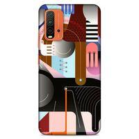 Lopard Xiaomi Redmi 9T Uyumlu Kılıf Soyut Sanat (18) Desenli Telefon Kılıfları