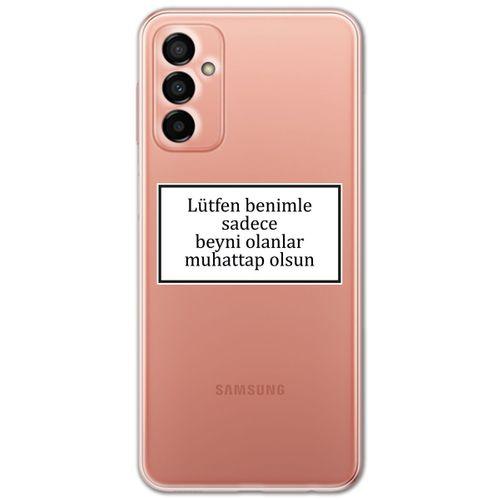 Galaxy M23 Kılıf HD Yazı Baskılı Silikon Arka Kapak - Yazı 14
