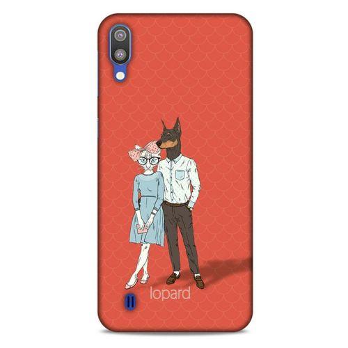 Samsung Galaxy M10 Kılıf FunnyMaX (15) Antişok Kılıf Kırmızı Kedi Köpek