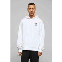Pokemon Avengermon Nidoran Baskılı Beyaz Erkek Kapşonlu Sweatshirt