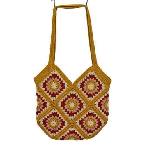 El Örgüsü Motif Desenli İçi Astarlı Omuz Çanta BGL-ST04724