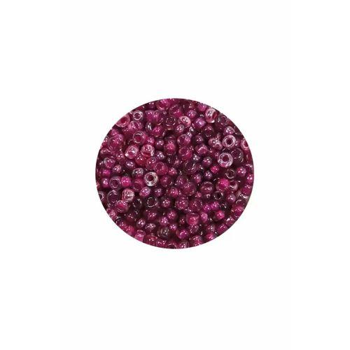 Dökme Cam Kum Boncuk (11/0) 2 mm - 20 Gram -  Mor - BNC005