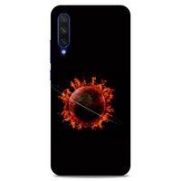 Lopard Xiaomi Mi A3 Uyumlu Kılıf FireX (47) Crystal Flex Kılıf Satürn Ateşi