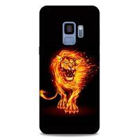 Lopard Samsung Galaxy S9 Uyumlu Kılıf FireX (20) Koruyucu Kılıf Ateşli Aslan