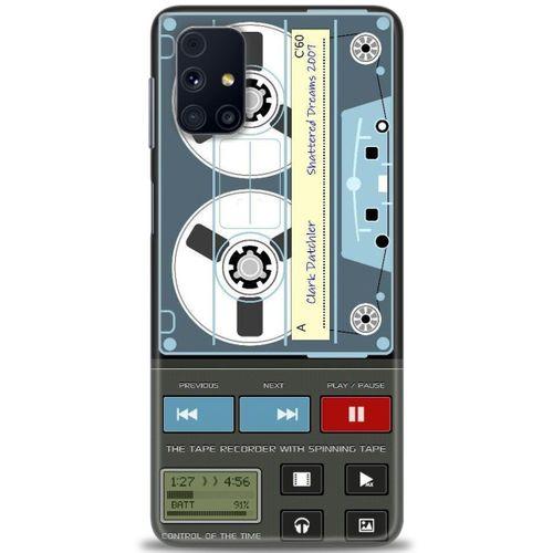 Samsung Galaxy M51 Kılıf HD Baskılı Kılıf - Nostaljik Kaset + Tam Ekran Koruyucu