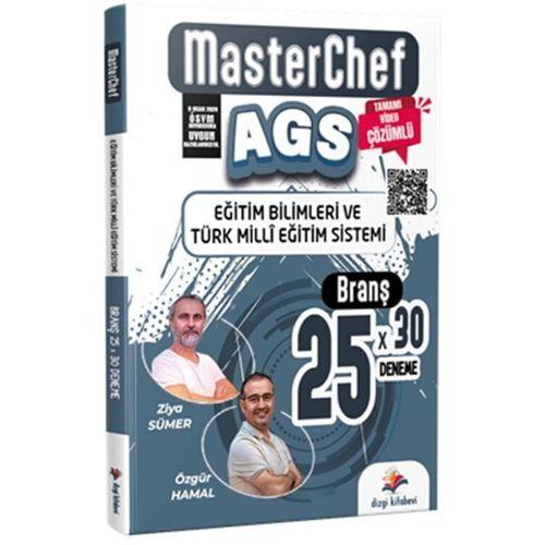 MasterChef MEB AGS Eğitim Bilimleri ve Türk Milli Eğitim Sistemi 25 Branş Deneme Dizgi Kitap
