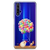 Honor View 20 Kılıf Balon Noel Geyik Arka Kapak Koruma Desenli Full Koruyucu