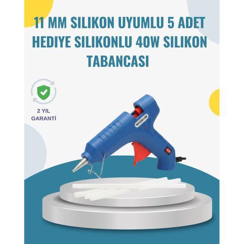5 Silikon Hediyeli 40w Sıcak Silikon Tabancası Pratik Güçlü Kullanım