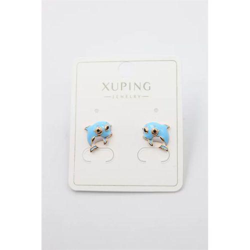 Yunus Balığı Küpe - Altın