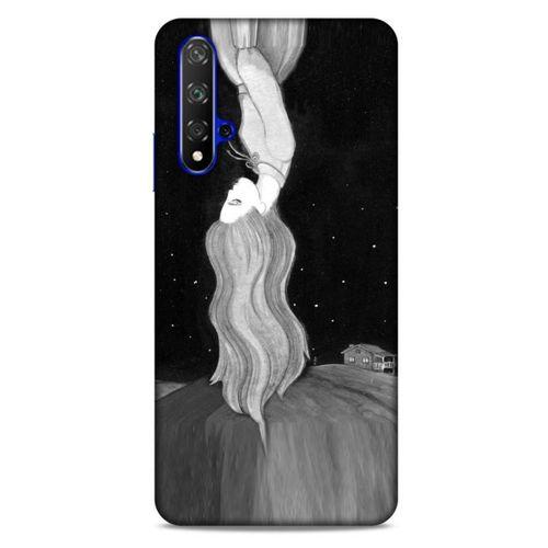 Huawei P Smart S Y8P Kılıf Depresyon (24) Darbe Emici Kılıf Kahve Sarı