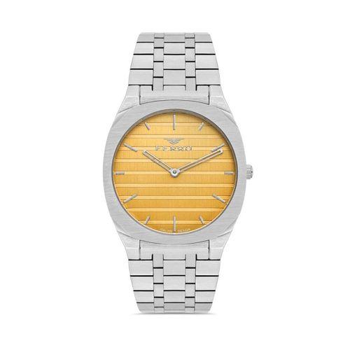 Ferro FM43004A-A4 Quartz Çelik Gri Sarı Kadran 39 mm Erkek Kol Saati