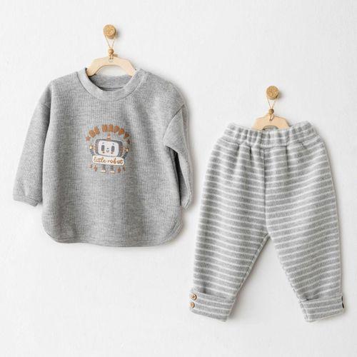 Andywawa Andywawa AC26212 Casual 2'li Takım Grey