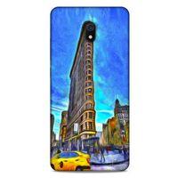 Xiaomi Redmi 8A Kılıf Dünya Mimarisi (7) Telefon Kılıfı Flat Iron New York