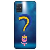 Samsung Galaxy A51 Kılıf Depresyon (12) Koruyucu Silikon Kırmızı Bordo