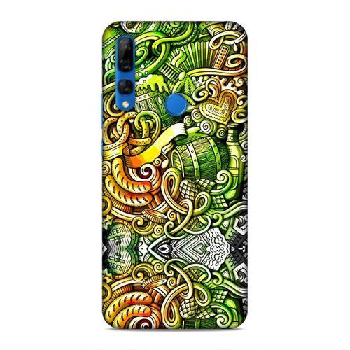 Huawei Y9 Prime 2019 Kılıf Gece Yasami Doodle Arka Kapak Silikon Koruma Full Koruyucu