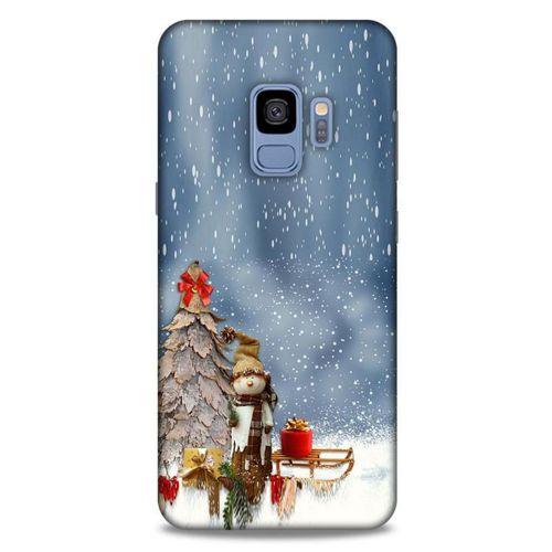 Samsung Galaxy S9 Kılıf Snowix (5) Koruma Kabı Gri Beyaz
