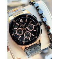 JG.Polo Club Çelik Kordon 2 Yıl Garantili 5 Atm Suya Dayanıklı Erkek Kol Saati+Bileklik 04414.5