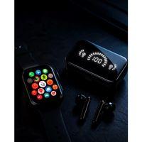 Şık Tasarımlı Akıllı Saat Ve Bluetooth Kulaklık Seti Suya Dayanıklı Ve Çok Fonksiyonlu