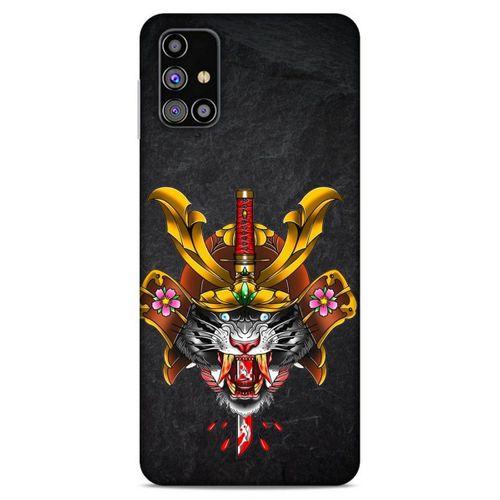 Lopard Samsung Galaxy M31s Uyumlu Kılıf Tattoo's (37) Silicone Cover Siyah
