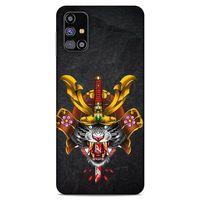 Lopard Samsung Galaxy M31s Uyumlu Kılıf Tattoo's (37) Silicone Cover Siyah