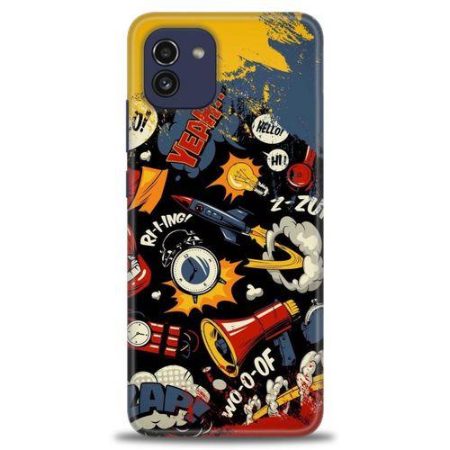 Samsung Galaxy A03 Kılıf HD Baskılı Kılıf - Z Zum! + Tam Ekran Koruyucu